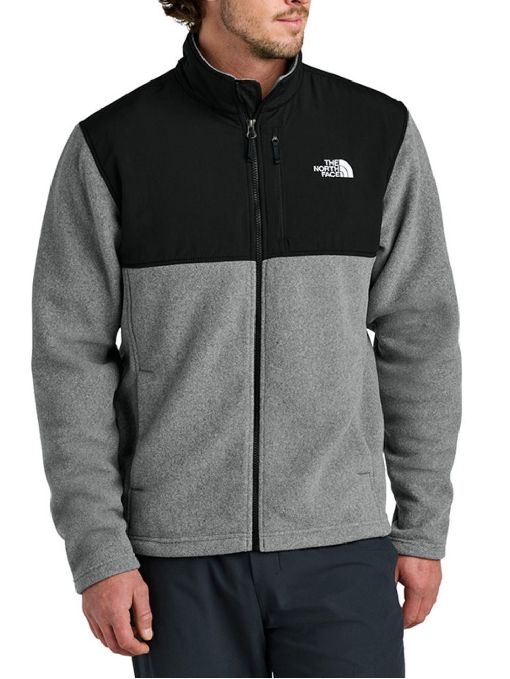 The North Face Men’s Retro Denali Two-Tone Fleece Jacket - Black & Gray